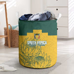Custom South Africa Soccer Laundry Basket From Protea Roots We Rise - African Pride