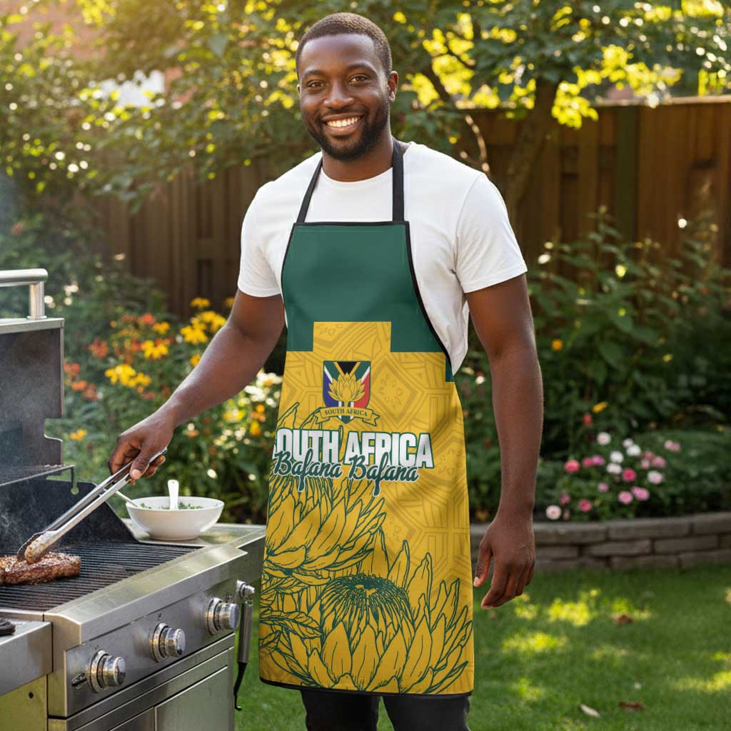 Custom South Africa Soccer Apron From Protea Roots We Rise - African Pride