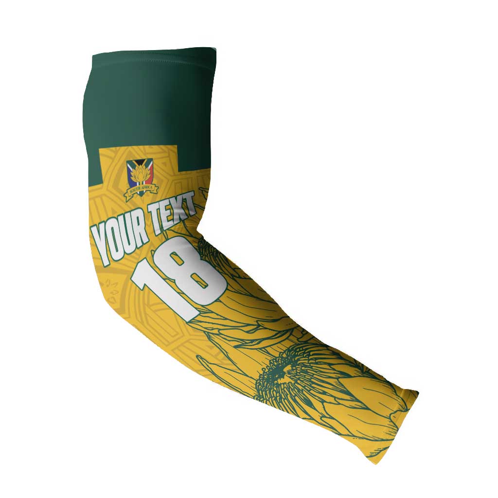 Custom South Africa Soccer Arm Sleeves From Protea Roots We Rise - African Pride