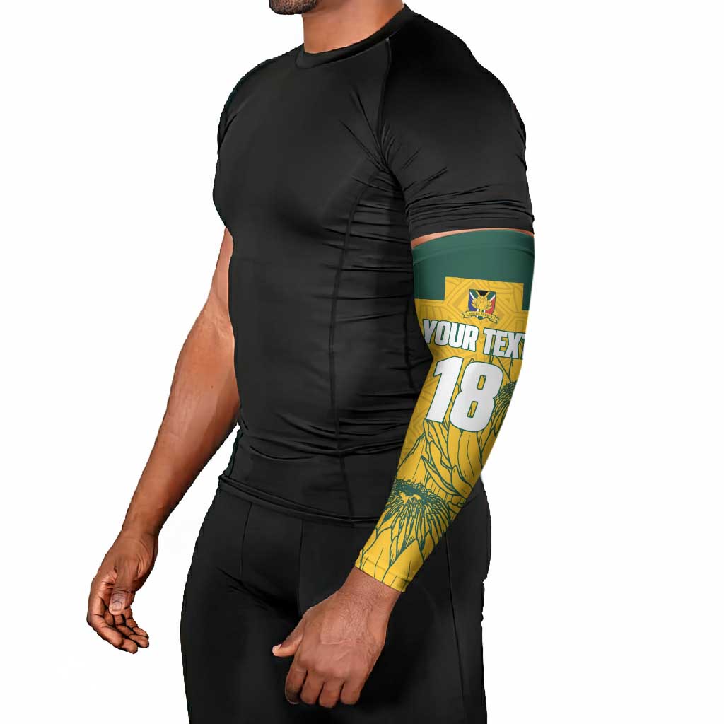Custom South Africa Soccer Arm Sleeves From Protea Roots We Rise - African Pride