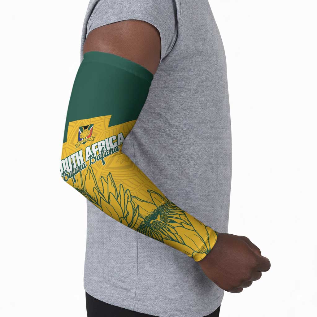 Custom South Africa Soccer Arm Sleeves From Protea Roots We Rise - African Pride