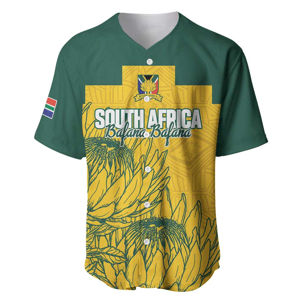 Custom South Africa Soccer Baseball Jersey From Protea Roots We Rise - African Pride