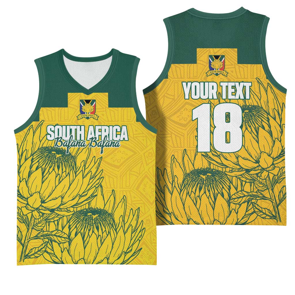 Custom South Africa Soccer Basketball Jersey From Protea Roots We Rise - African Pride