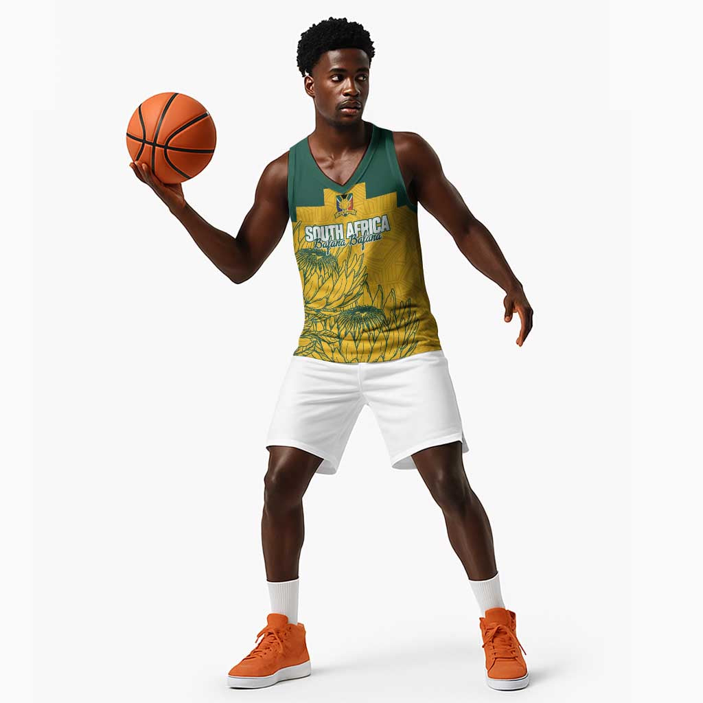 Custom South Africa Soccer Basketball Jersey From Protea Roots We Rise - African Pride