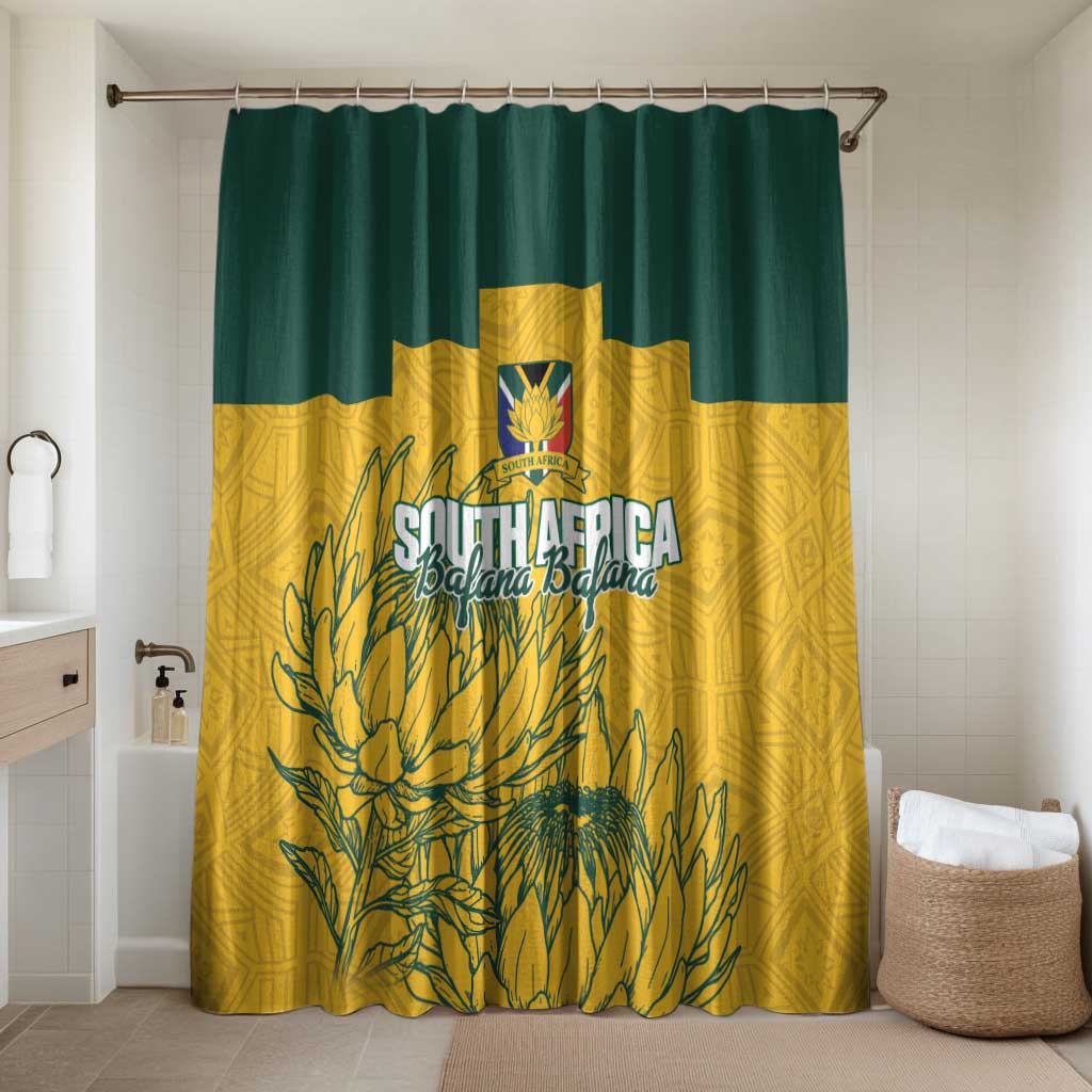 Custom South Africa Soccer Bathroom Set From Protea Roots We Rise - African Pride