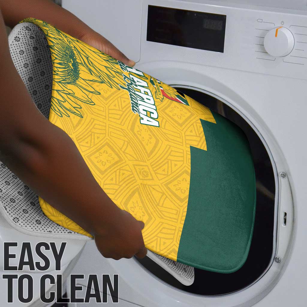 Custom South Africa Soccer Bathroom Set From Protea Roots We Rise - African Pride