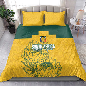 Custom South Africa Soccer Bedding Set From Protea Roots We Rise - African Pride