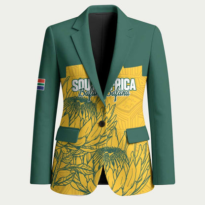 Custom South Africa Soccer Blazer From Protea Roots We Rise - African Pride