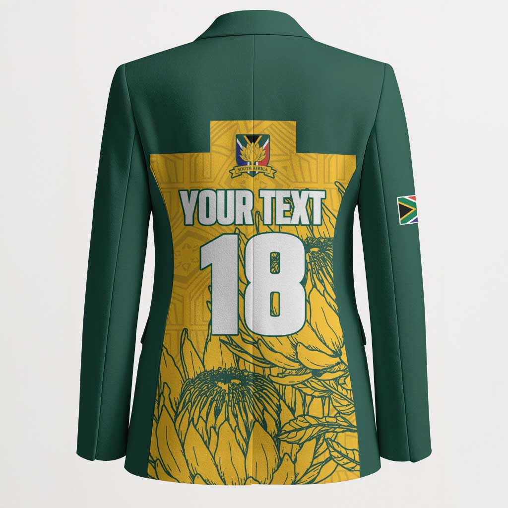 Custom South Africa Soccer Blazer From Protea Roots We Rise - African Pride
