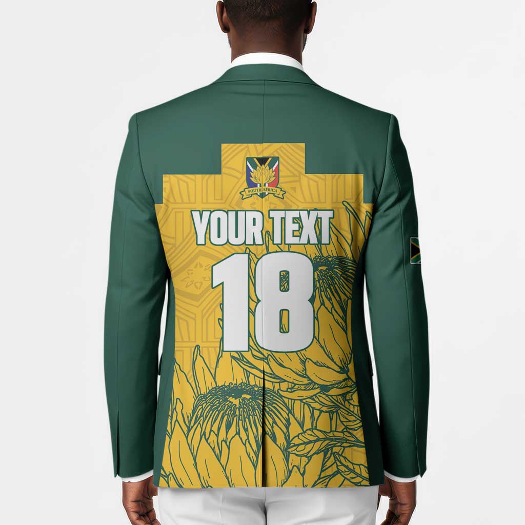 Custom South Africa Soccer Blazer From Protea Roots We Rise - African Pride