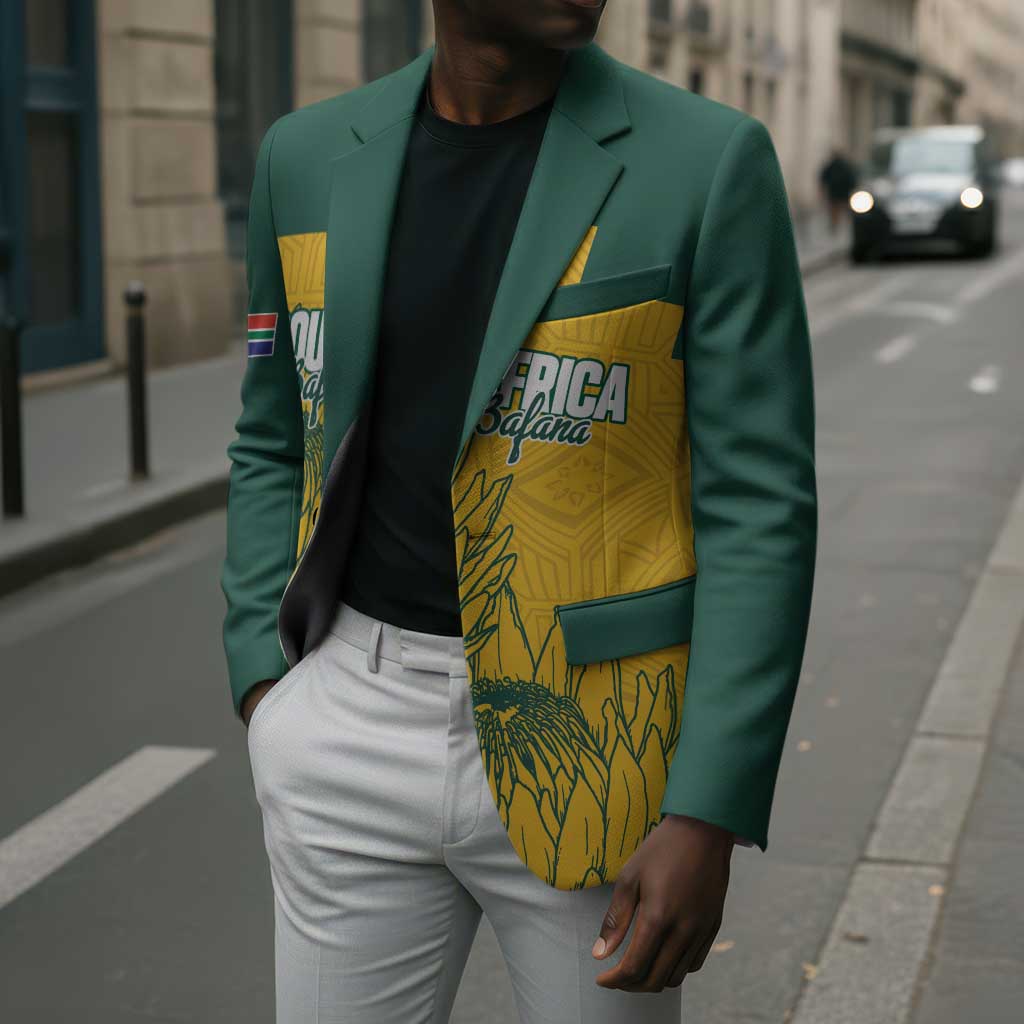 Custom South Africa Soccer Blazer From Protea Roots We Rise - African Pride