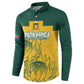 Custom South Africa Soccer Button Sweatshirt From Protea Roots We Rise