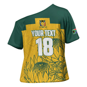 Custom South Africa Soccer Cross Shoulder Shirt From Protea Roots We Rise - African Pride