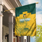 Custom South Africa Soccer Garden Flag From Protea Roots We Rise - African Pride