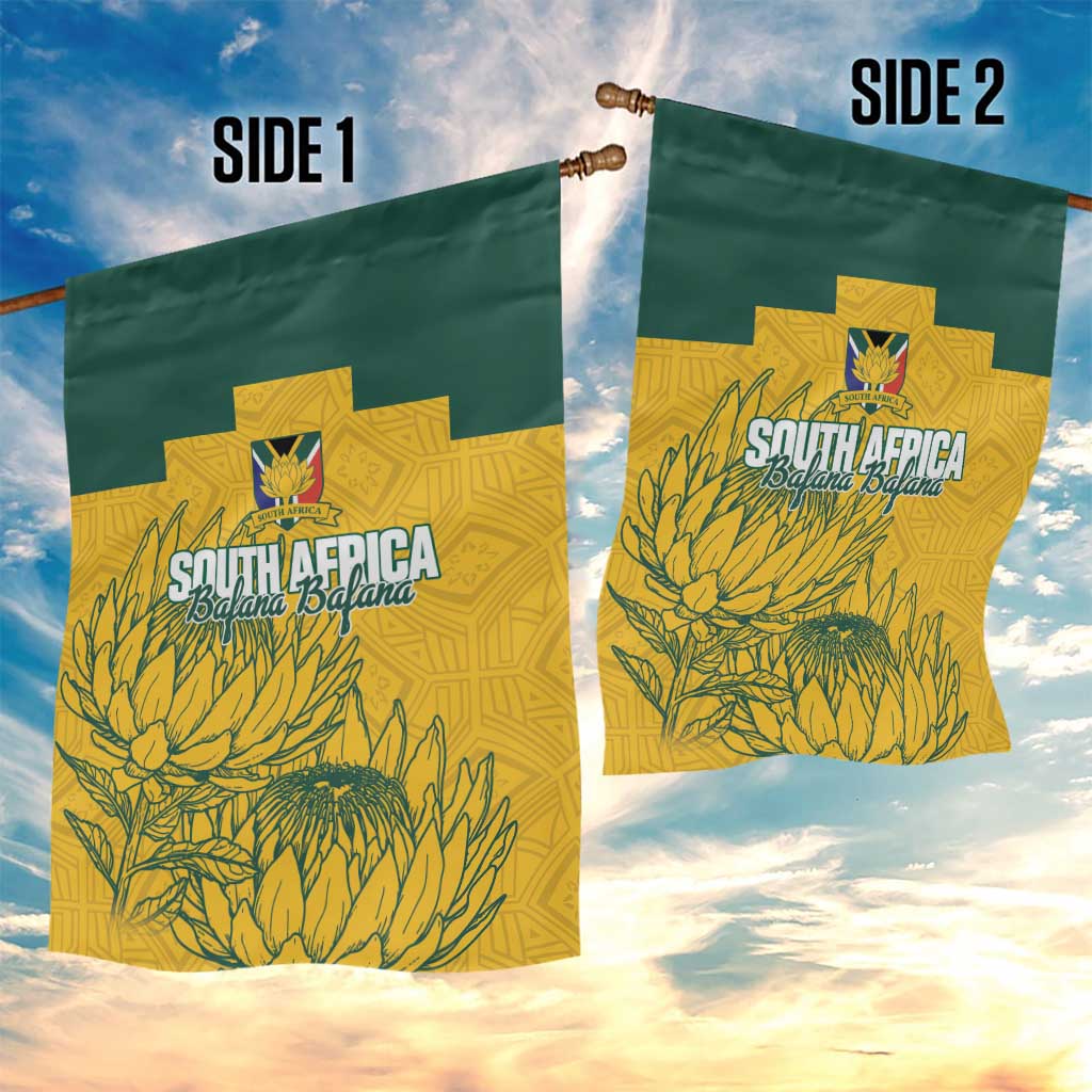 Custom South Africa Soccer Garden Flag From Protea Roots We Rise - African Pride