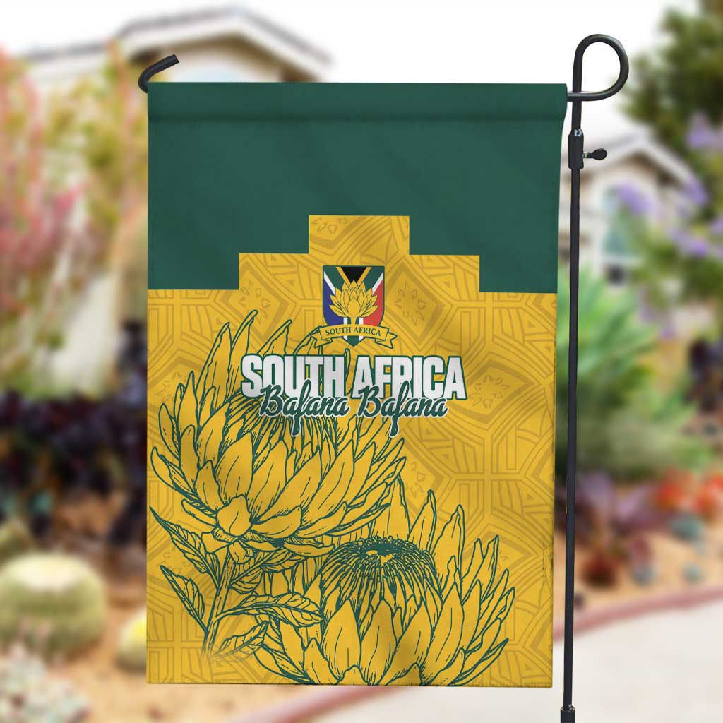 Custom South Africa Soccer Garden Flag From Protea Roots We Rise - African Pride