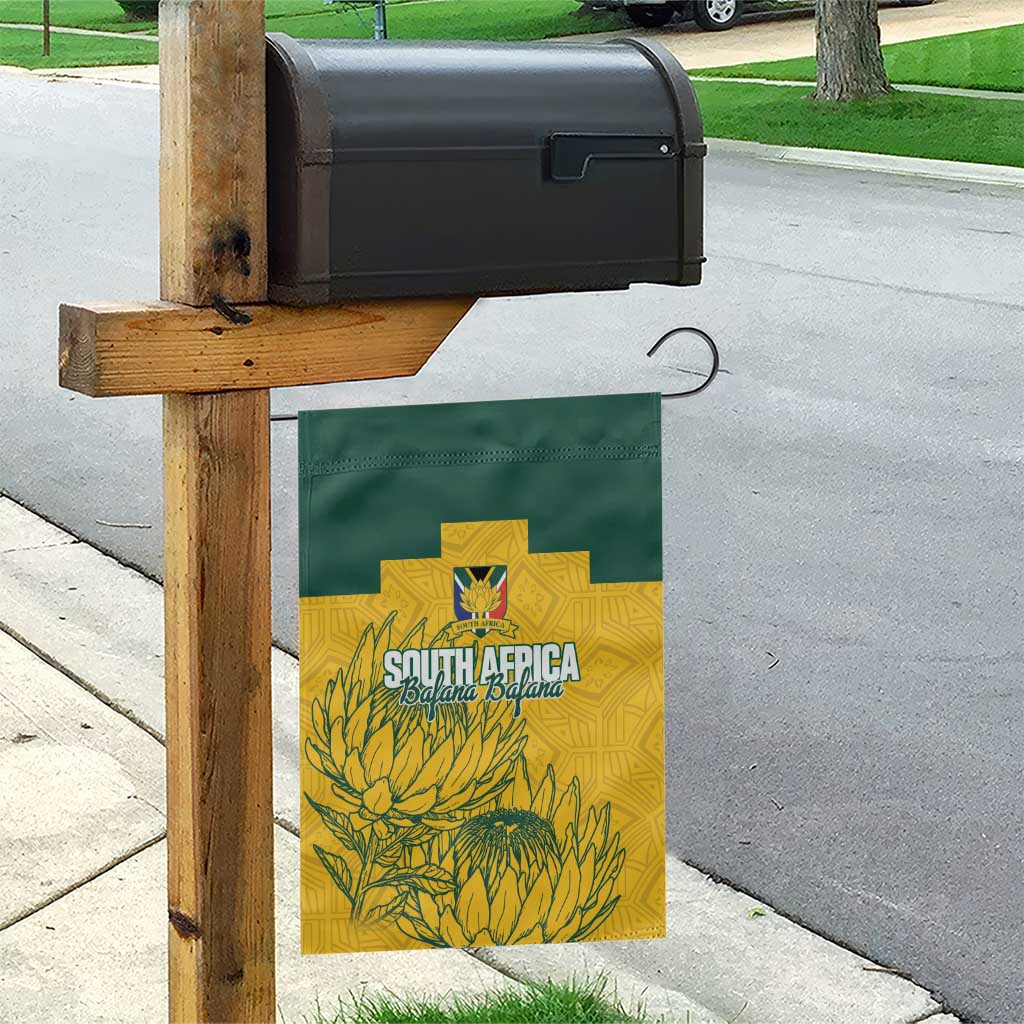 Custom South Africa Soccer Garden Flag From Protea Roots We Rise - African Pride