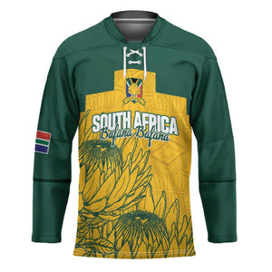 Custom South Africa Soccer Hockey Jersey From Protea Roots We Rise - African Pride
