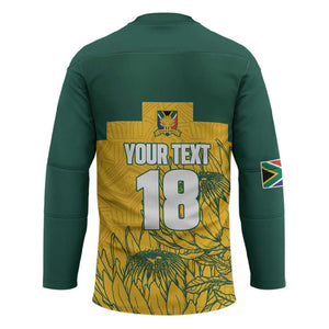 Custom South Africa Soccer Hockey Jersey From Protea Roots We Rise - African Pride