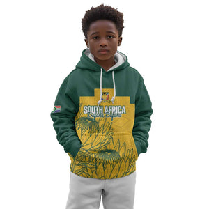 Custom South Africa Soccer Kid Hoodie From Protea Roots We Rise - African Pride