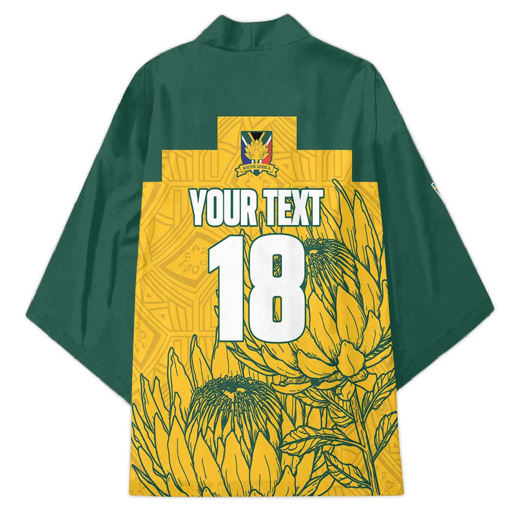 Custom South Africa Soccer Kimono From Protea Roots We Rise - African Pride