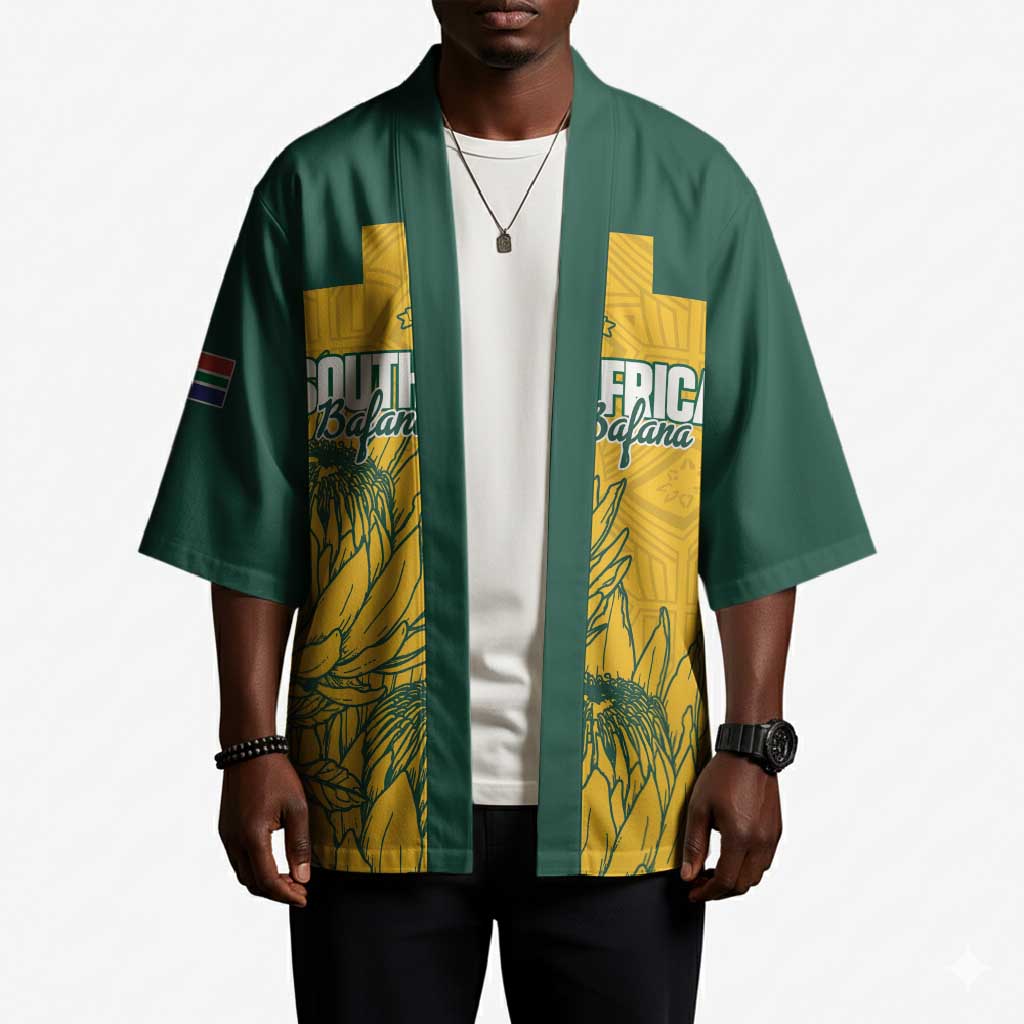 Custom South Africa Soccer Kimono From Protea Roots We Rise - African Pride