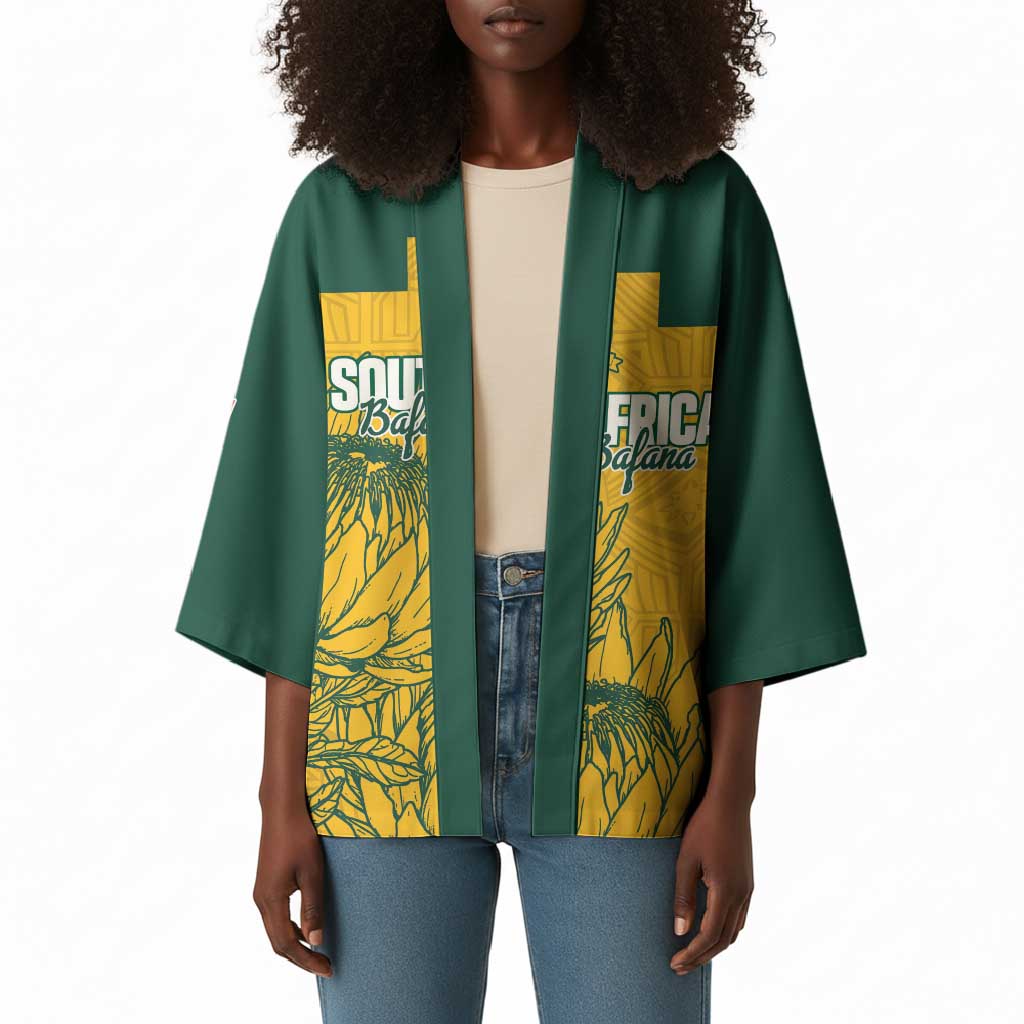 Custom South Africa Soccer Kimono From Protea Roots We Rise - African Pride
