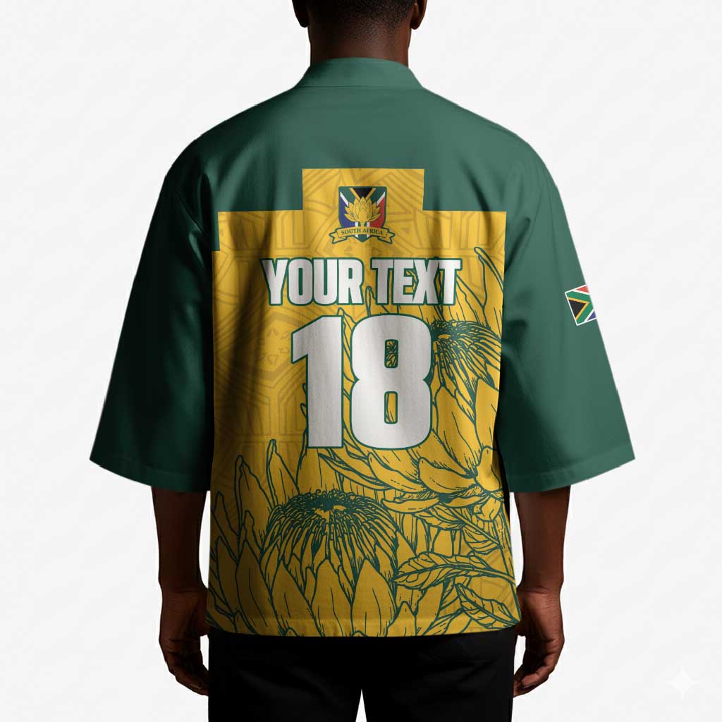 Custom South Africa Soccer Kimono From Protea Roots We Rise - African Pride