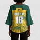 Custom South Africa Soccer Kimono Sleeve Blouse From Protea Roots We Rise - African Pride