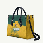 Custom South Africa Soccer Leather Bag From Protea Roots We Rise - African Pride