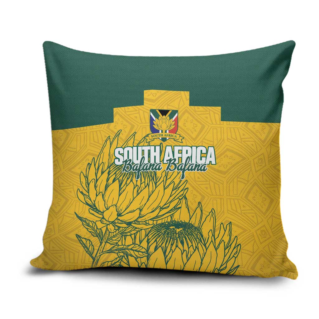 Custom South Africa Soccer Pillow Cover From Protea Roots We Rise - African Pride