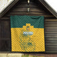 Custom South Africa Soccer Quilt From Protea Roots We Rise - African Pride