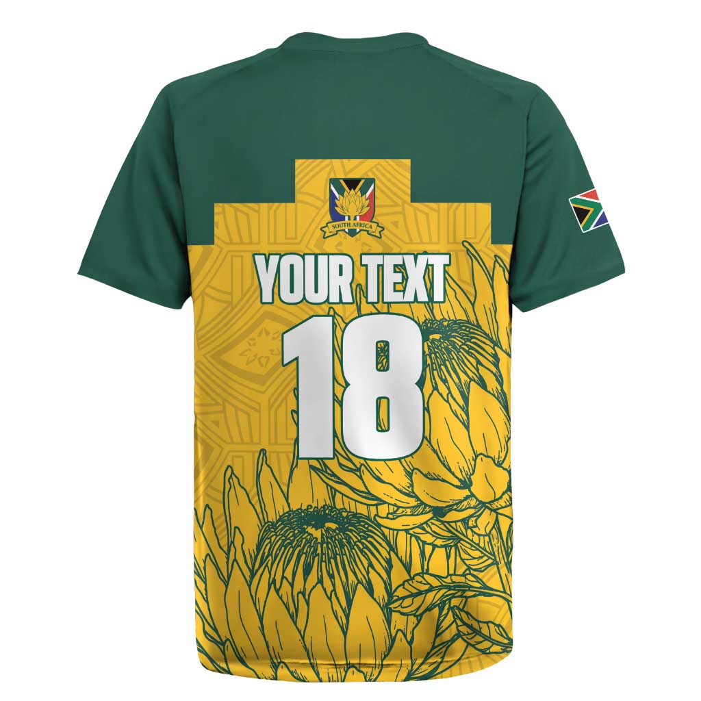 Custom South Africa Soccer Rugby Jersey From Protea Roots We Rise - African Pride