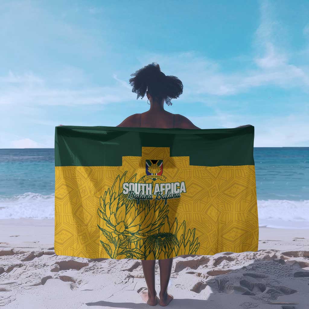 Custom South Africa Soccer Sarong From Protea Roots We Rise - African Pride