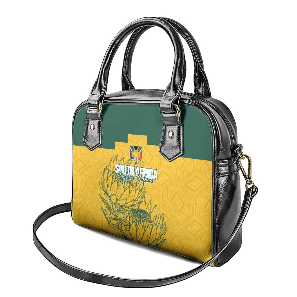 Custom South Africa Soccer Shoulder Handbag From Protea Roots We Rise - African Pride
