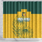 Custom South Africa Soccer Shower Curtain From Protea Roots We Rise - African Pride