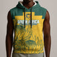 Custom South Africa Soccer Sleeveless Hoodie From Protea Roots We Rise - African Pride
