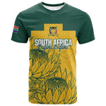Custom South Africa Soccer T shirt From Protea Roots We Rise - African Pride