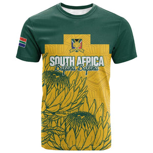 Custom South Africa Soccer T shirt From Protea Roots We Rise - African Pride