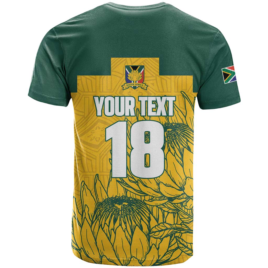 Custom South Africa Soccer T shirt From Protea Roots We Rise - African Pride
