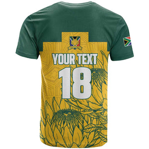 Custom South Africa Soccer T shirt From Protea Roots We Rise - African Pride