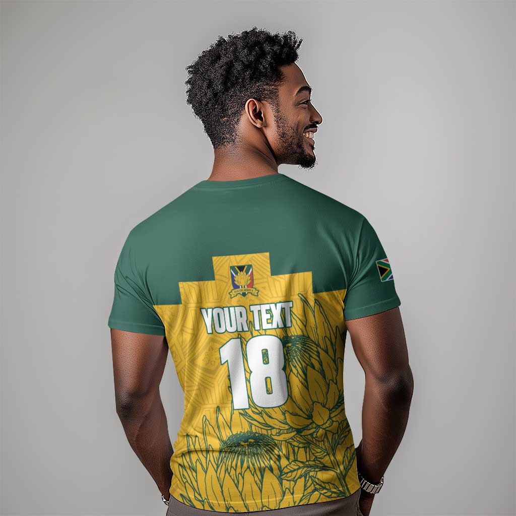 Custom South Africa Soccer T shirt From Protea Roots We Rise - African Pride