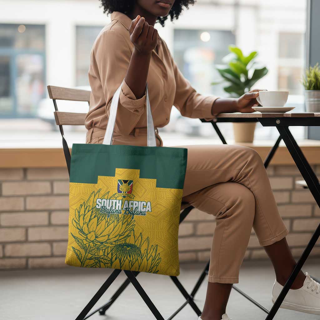 Custom South Africa Soccer Tote Bag From Protea Roots We Rise - African Pride
