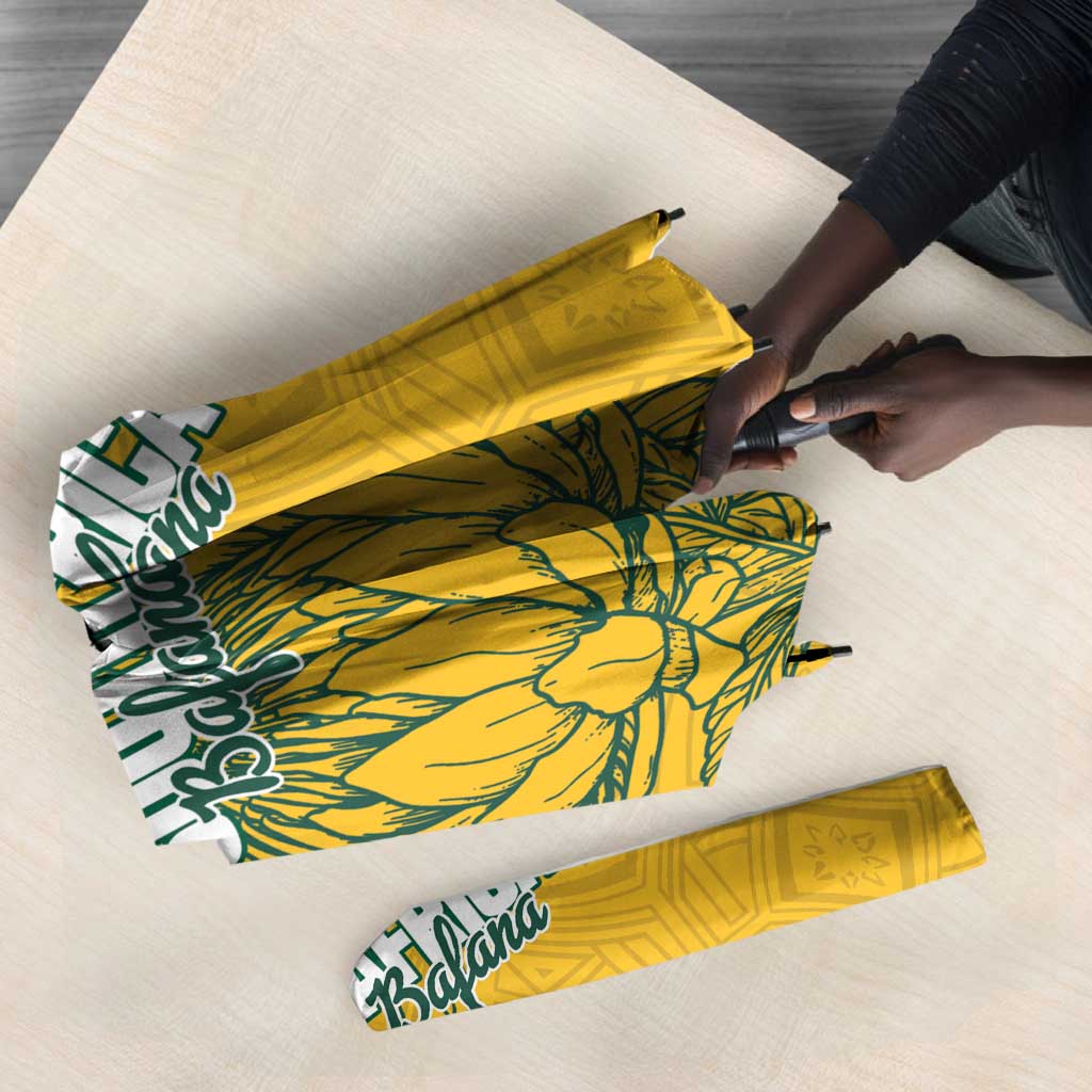 Custom South Africa Soccer Umbrella From Protea Roots We Rise - African Pride
