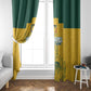 Custom South Africa Soccer Window Curtain From Protea Roots We Rise - African Pride