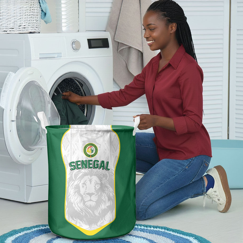 Senegal Football 2026 Laundry Basket Proud Lions of Teranga Spirit