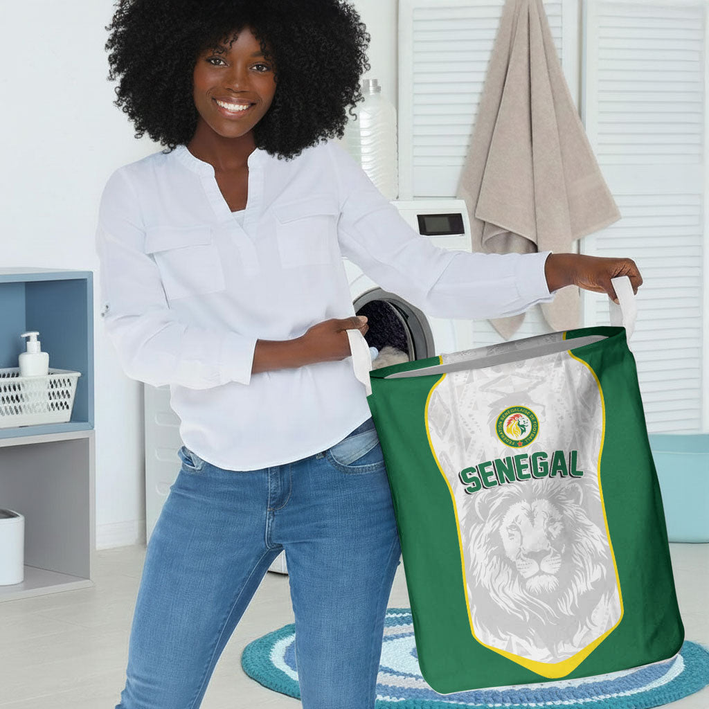 Senegal Football 2026 Laundry Basket Proud Lions of Teranga Spirit