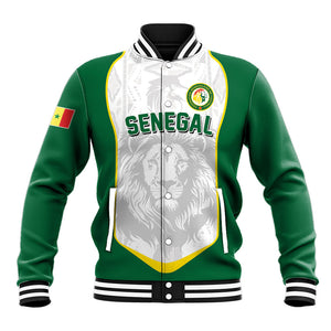 Custom Senegal Football 2026 Baseball Jacket Proud Lions of Teranga Spirit