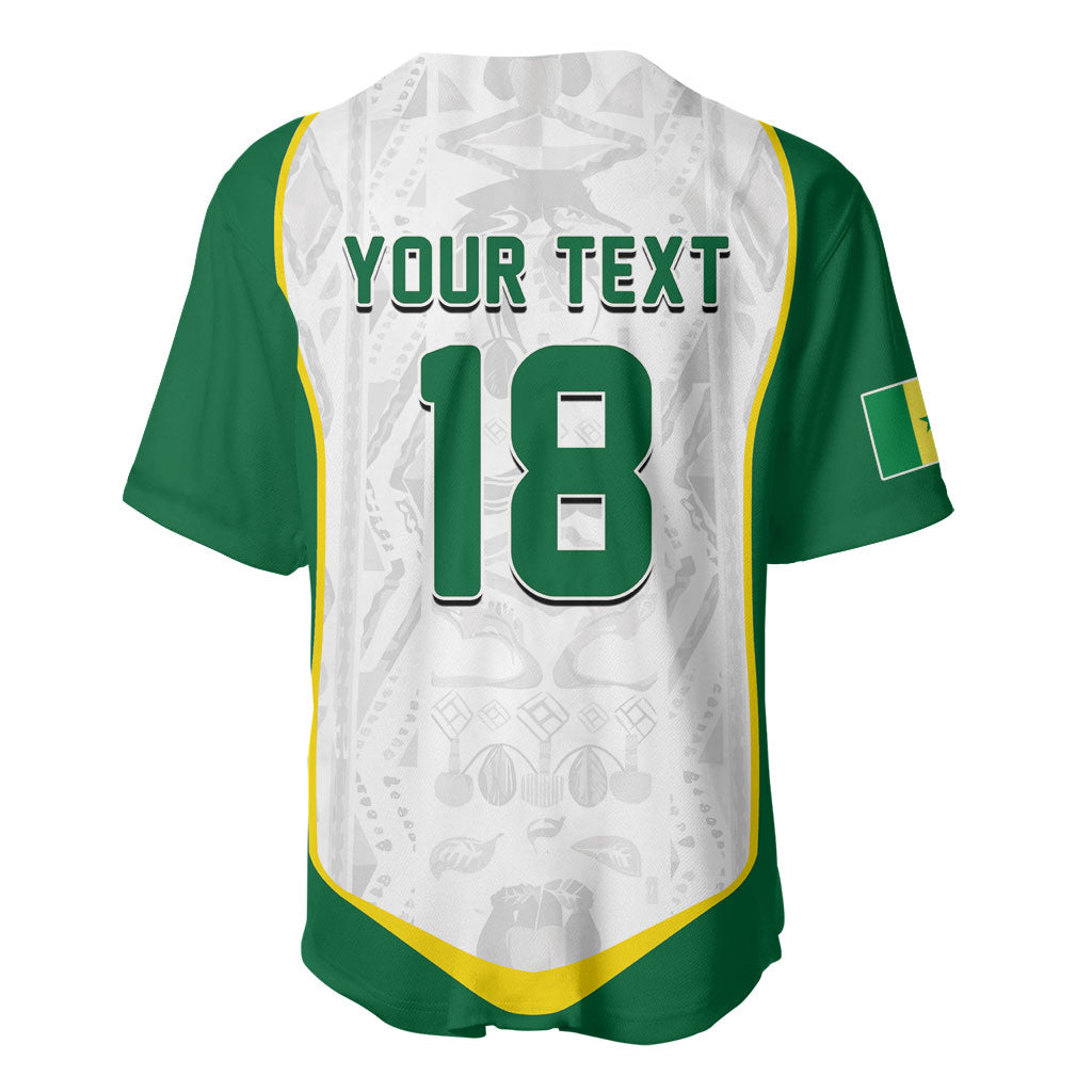 Custom Senegal Football 2026 Baseball Jersey Proud Lions of Teranga Spirit