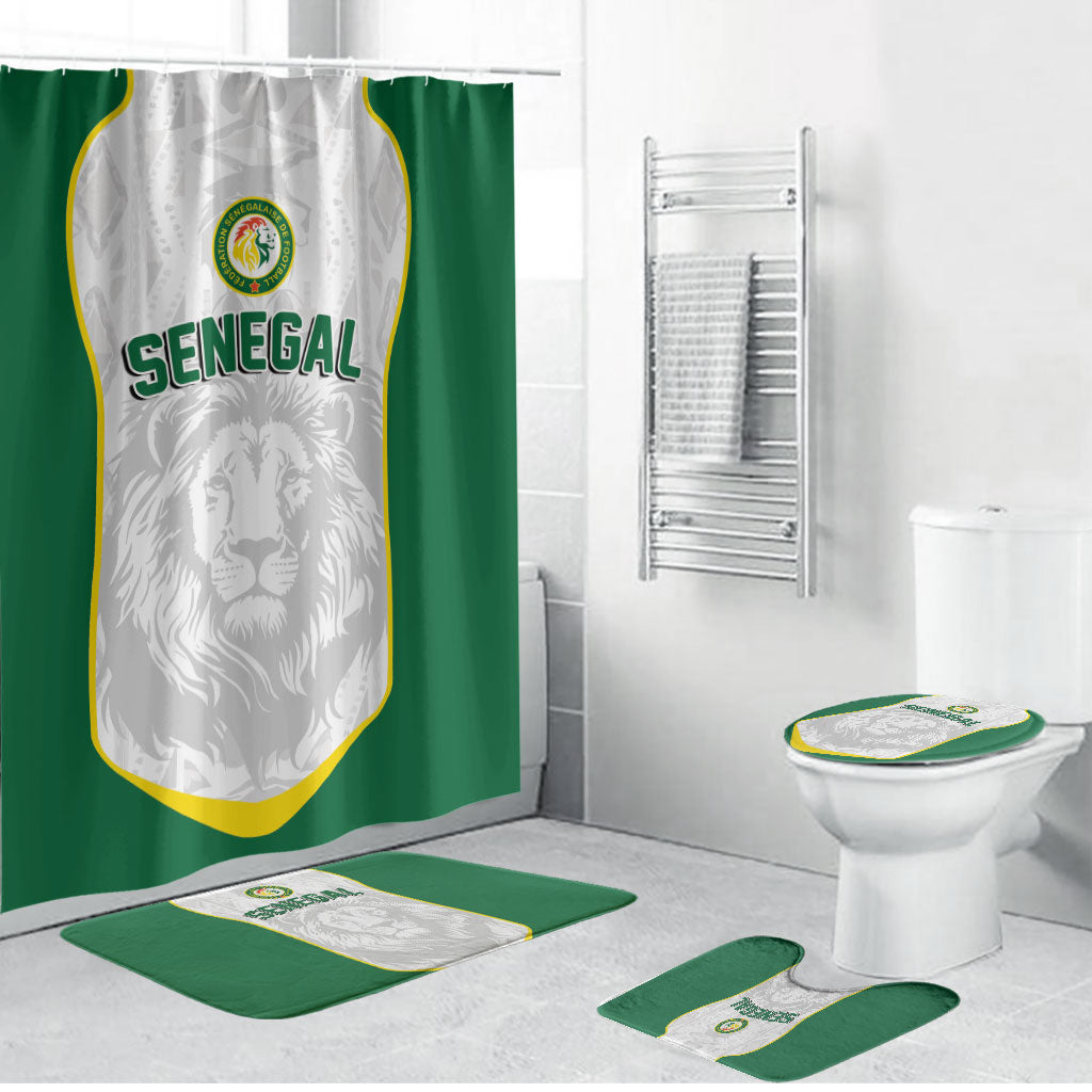 Senegal Football 2026 Bathroom Set Proud Lions of Teranga Spirit